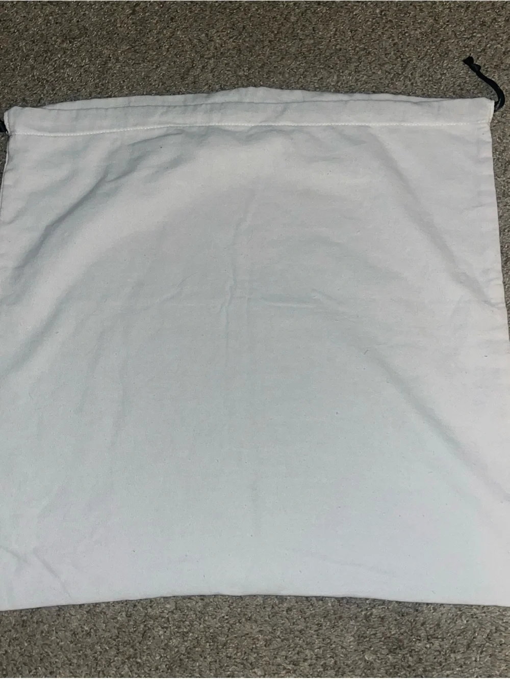 LEATHEROLOGY Ivory Drawstring Dustbag 20x20” White Pouch For Messenger Bag NEW